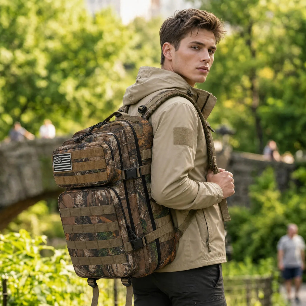 ReFire Gear Durable Tactical Fishing Backpack With Molle Pockets