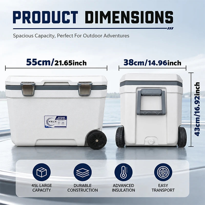 Insulated Fishing Cooler Bag With Live Fish And Gear Storage