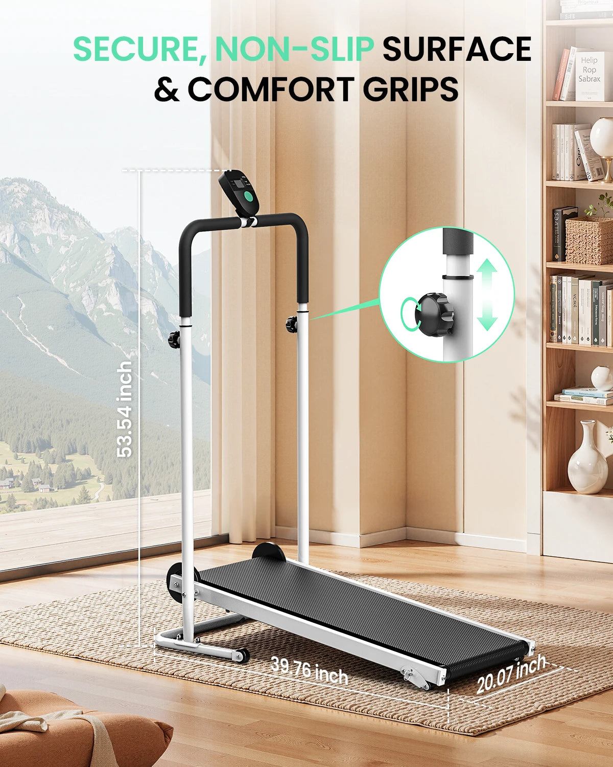 Akluer Manual Mechanical Treadmill For Home Gym Walking And Jogging