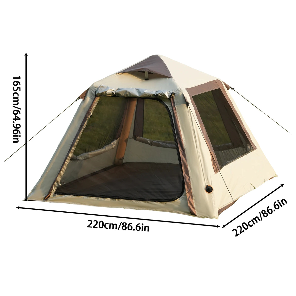 Pakicetus Inflatable Luxury Glamping Tent With Roof Window