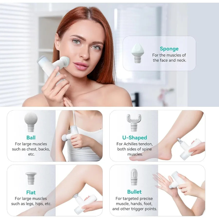 Rechargeable Mini Massage Gun For Back Pain Relief