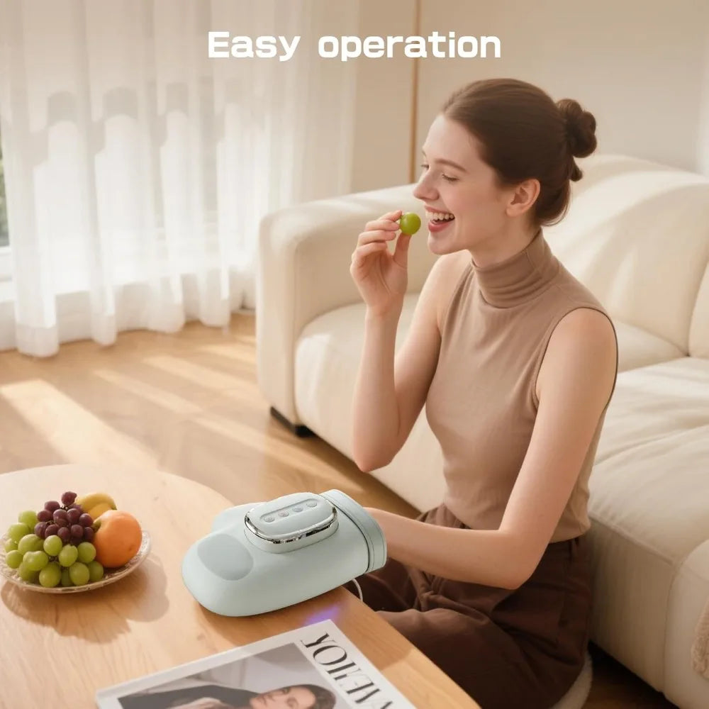 Cordless Electric Hand And Wrist Massager With Heat And Compression