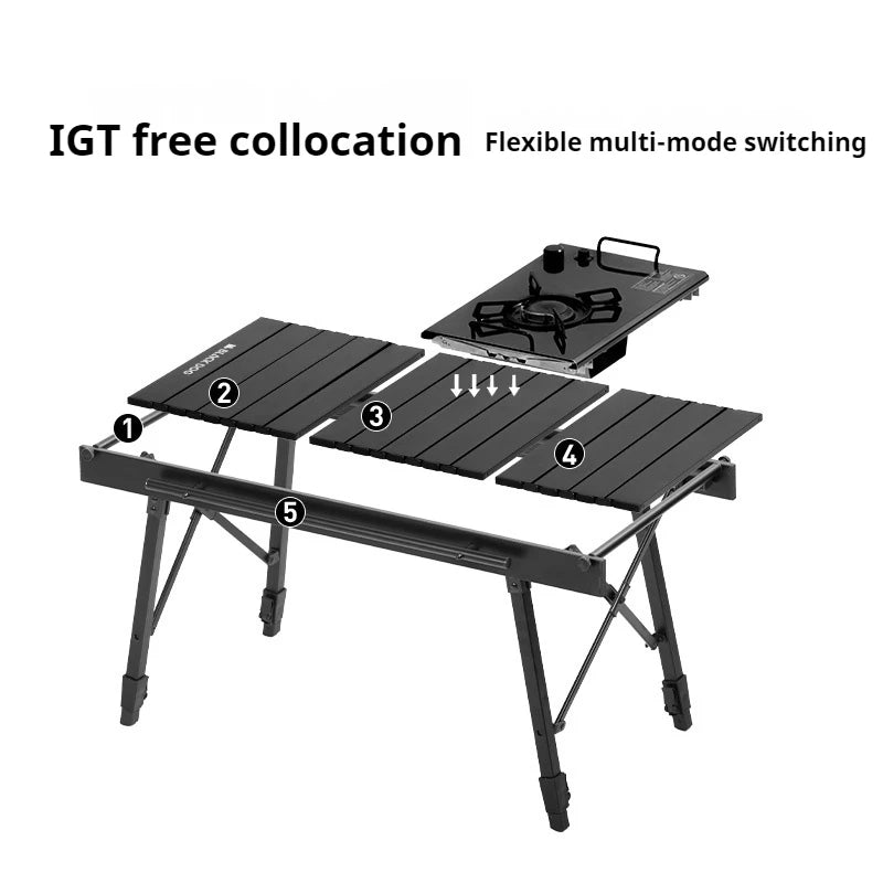 Naturehike Blackdog IGT Aluminum Alloy Adjustable Folding Table