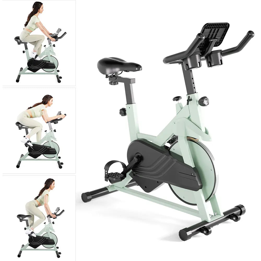 LACUFFY Magnetic Resistance Stationary Exercise Bike for Home Workouts