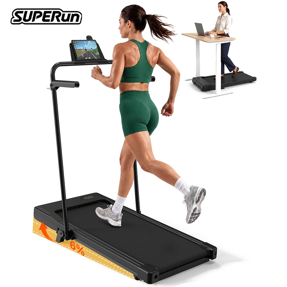 Superun Foldable Treadmill For Home With Adjustable Incline