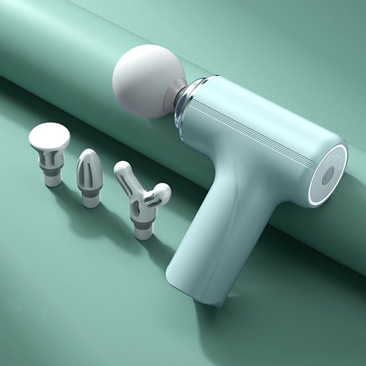 Portable Electric Fascia Massage Gun With Four Replacement Heads