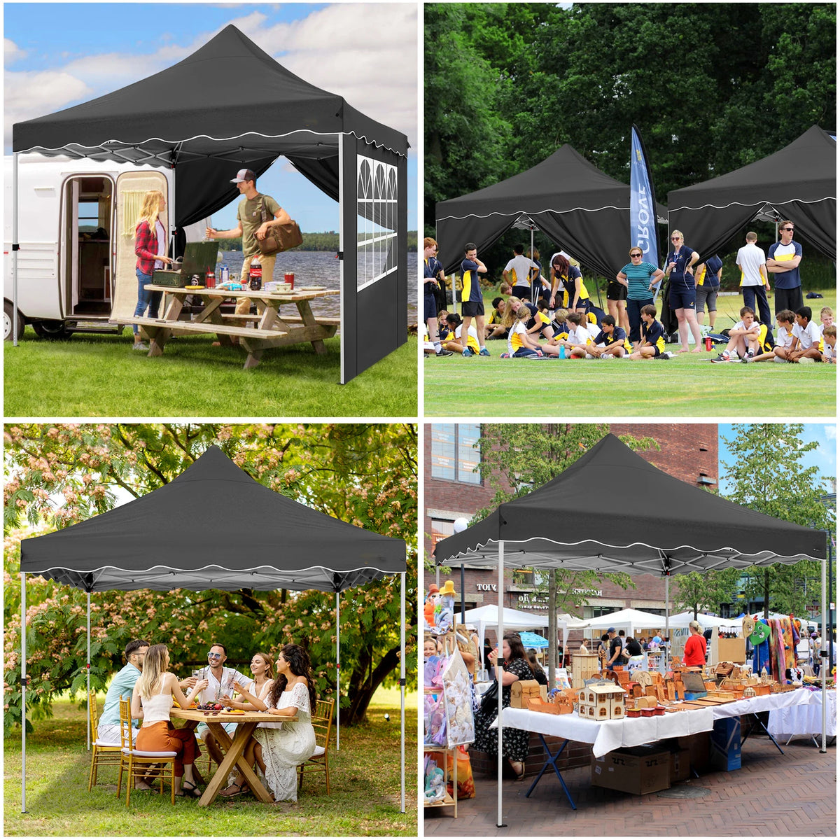 Hoteel Pop Up Canopy Tent Walls Accessories Kit Waterproof Instant Shelter