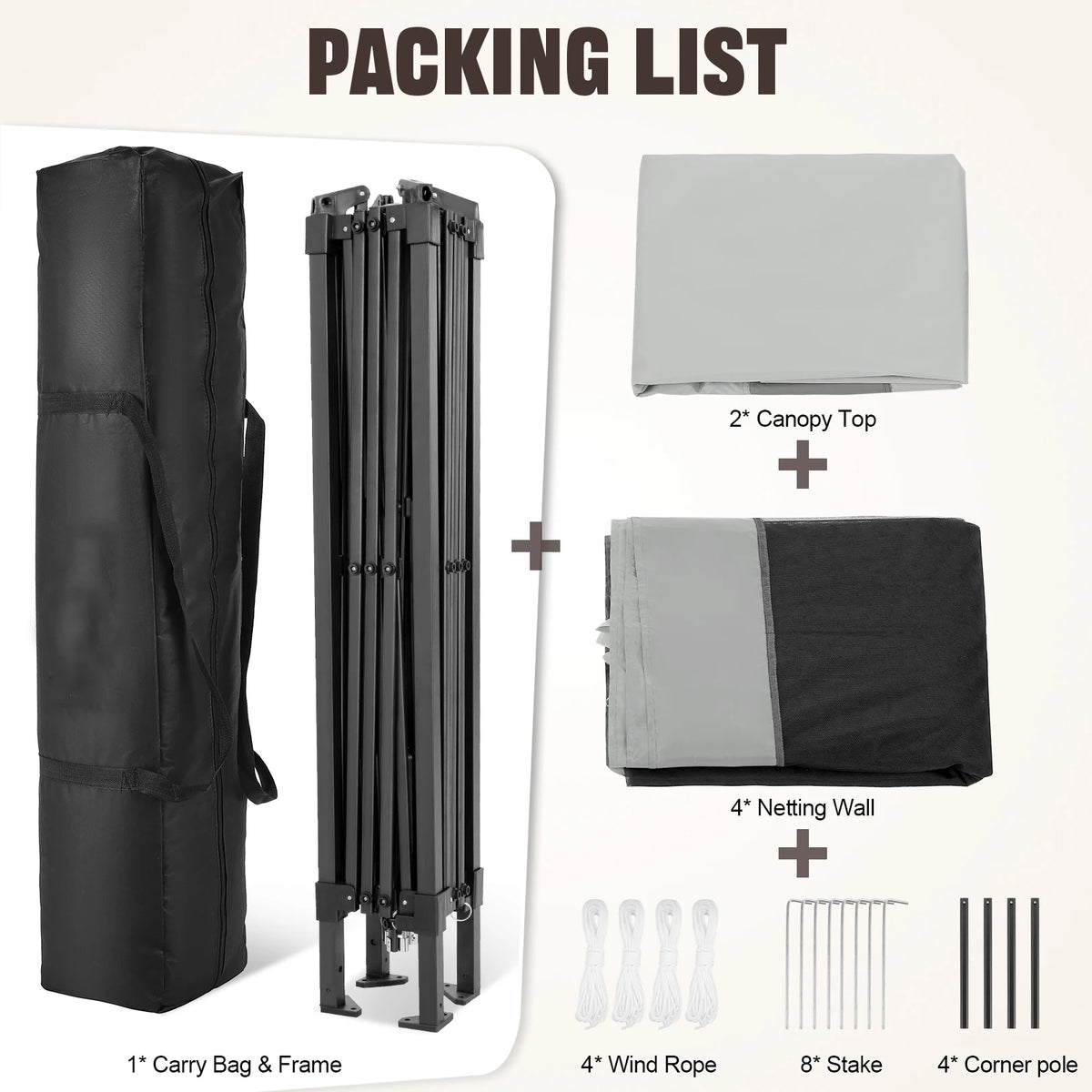 Tooluck Pop Up Gazebo Mosquito Netting Outdoor Canopy Tent