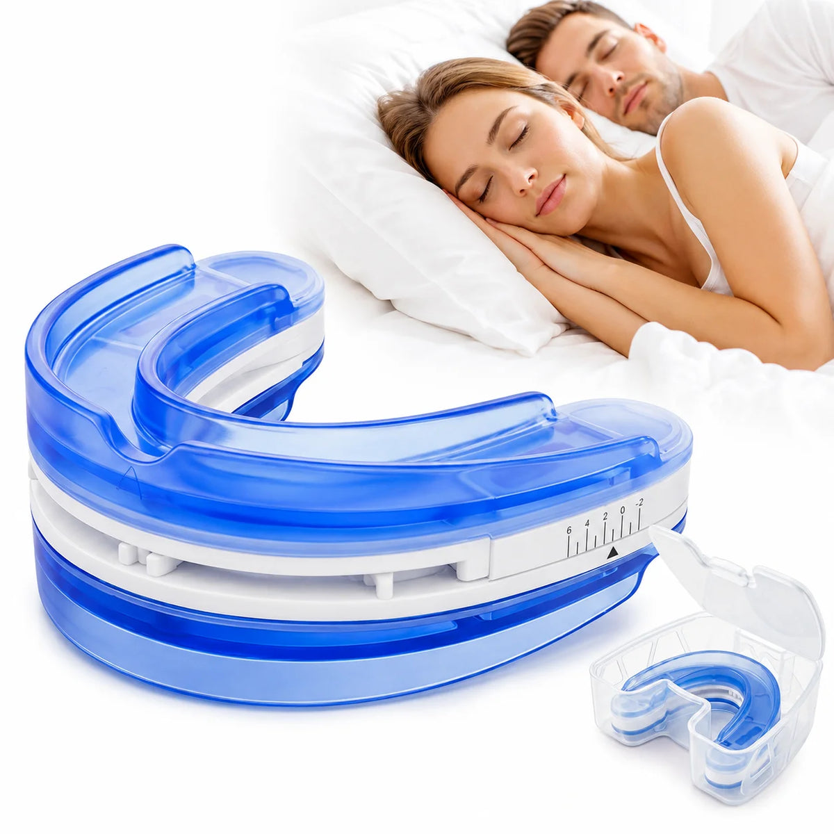 Adjustable Anti Snoring Mouthpiece Custom Fit Night Guard For Adults