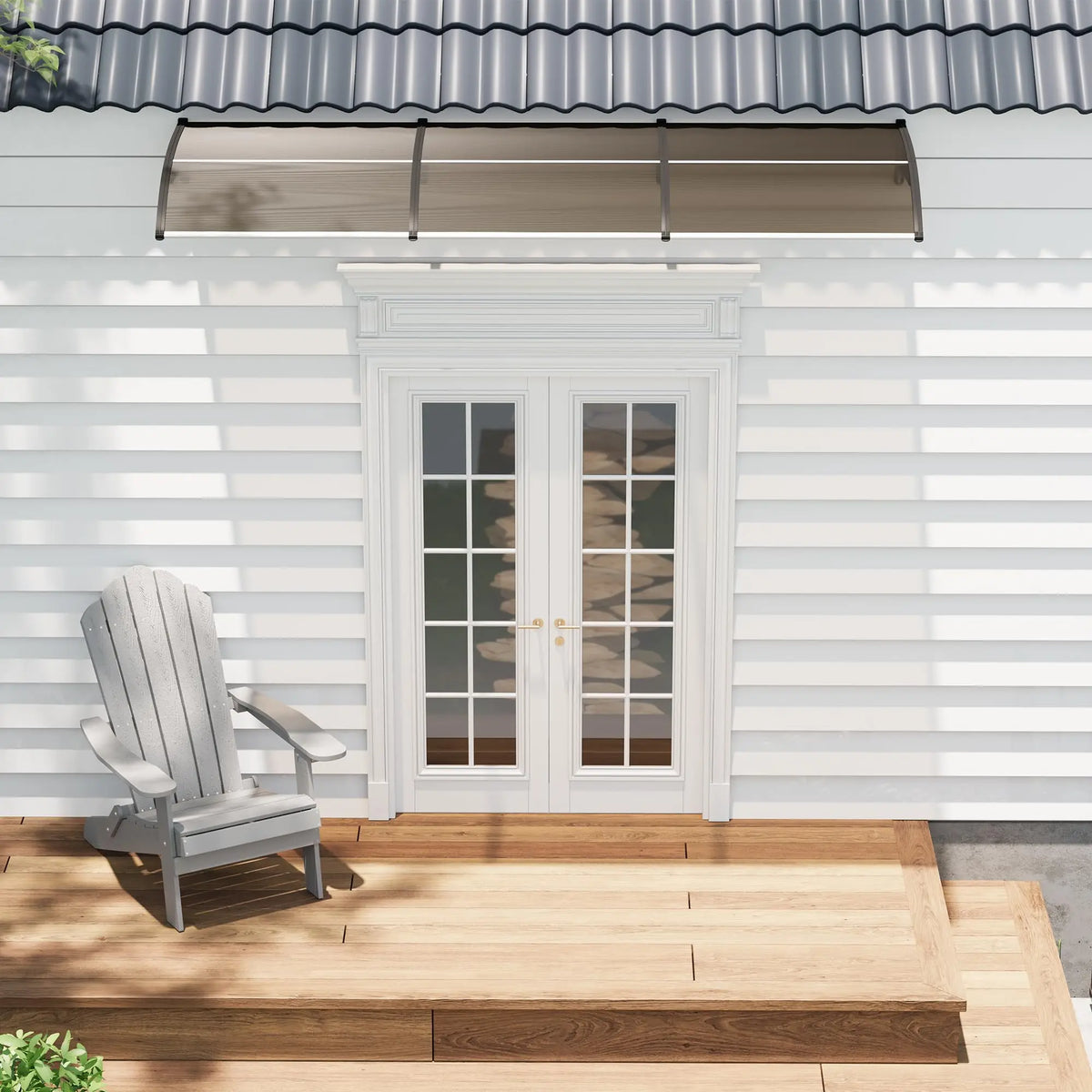 Heavy Duty Polycarbonate Window Door Awning Outdoor Canopy