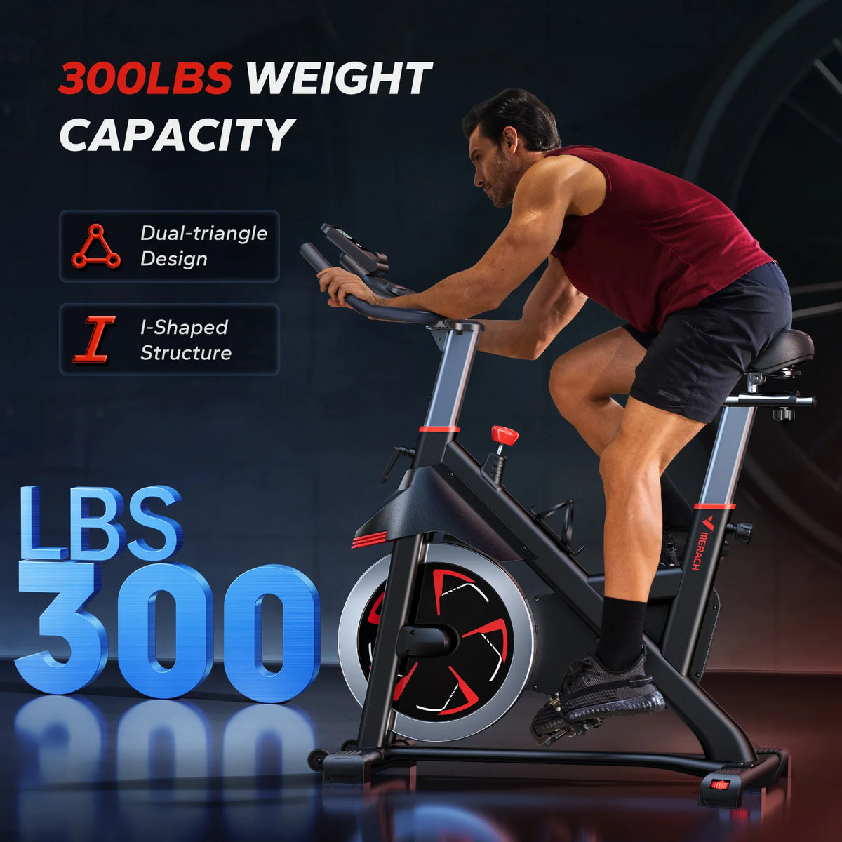 Merach Indoor Cycling Exercise Bike Magnetic Resistance Bluetooth