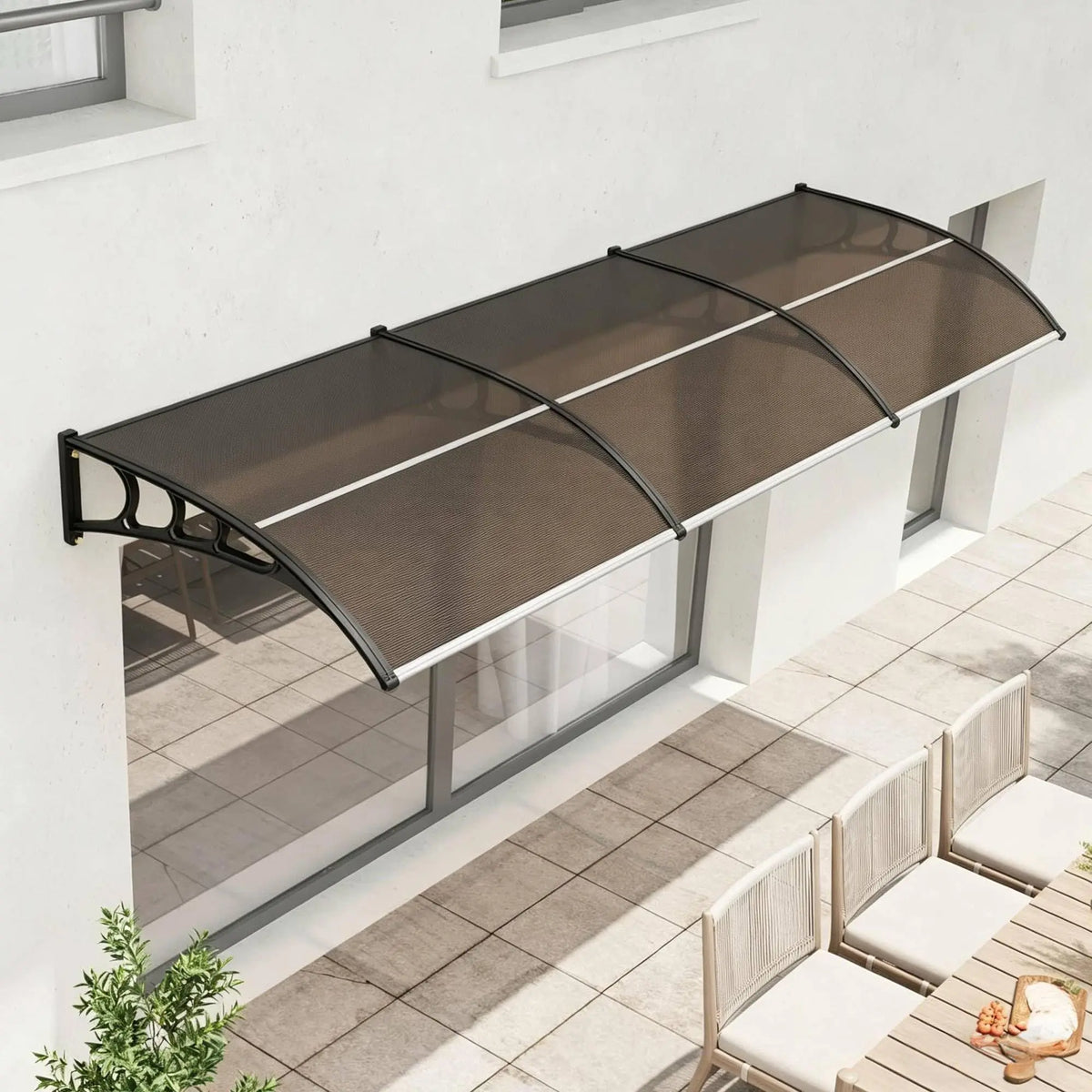 Heavy Duty Polycarbonate Window Door Awning Outdoor Canopy