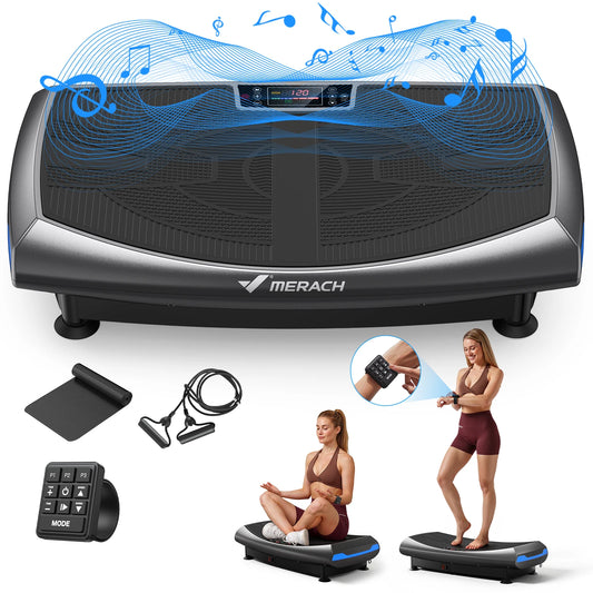 Merach Vibration Plate Exercise Machine Full Body Workout Platform