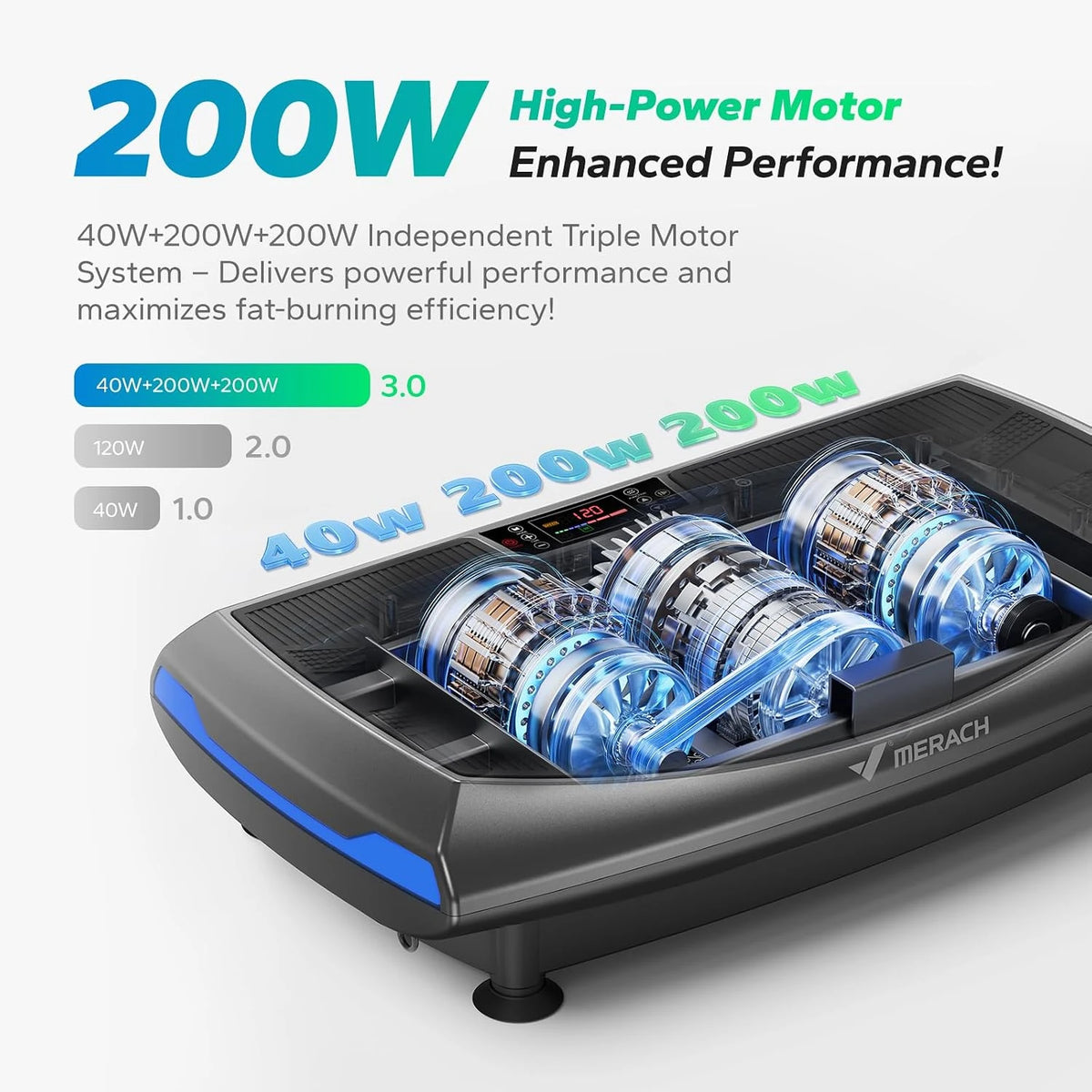 Merach Vibration Plate Exercise Machine Full Body Workout Platform