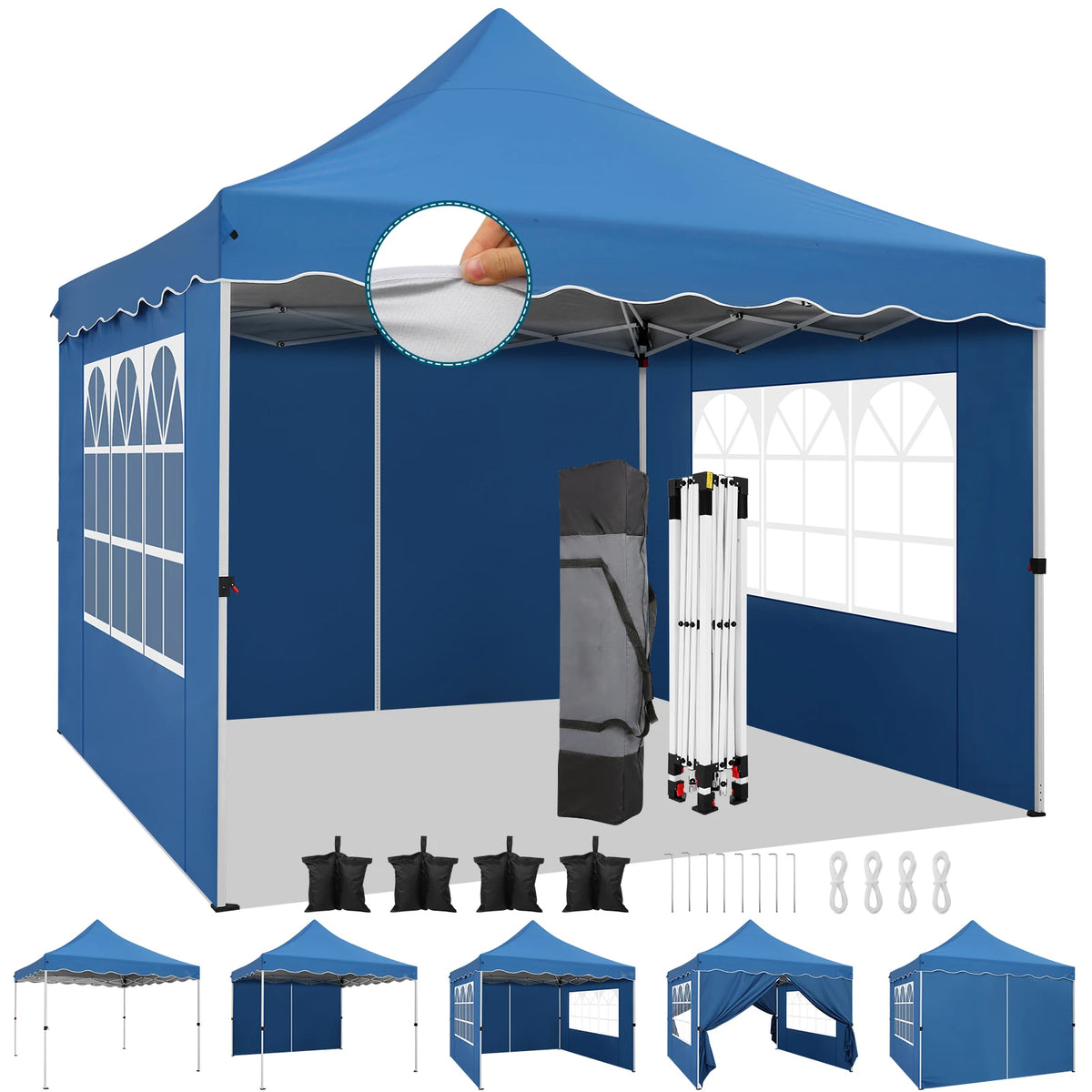 Hoteel Pop Up Canopy Tent Walls Accessories Kit Waterproof Instant Shelter