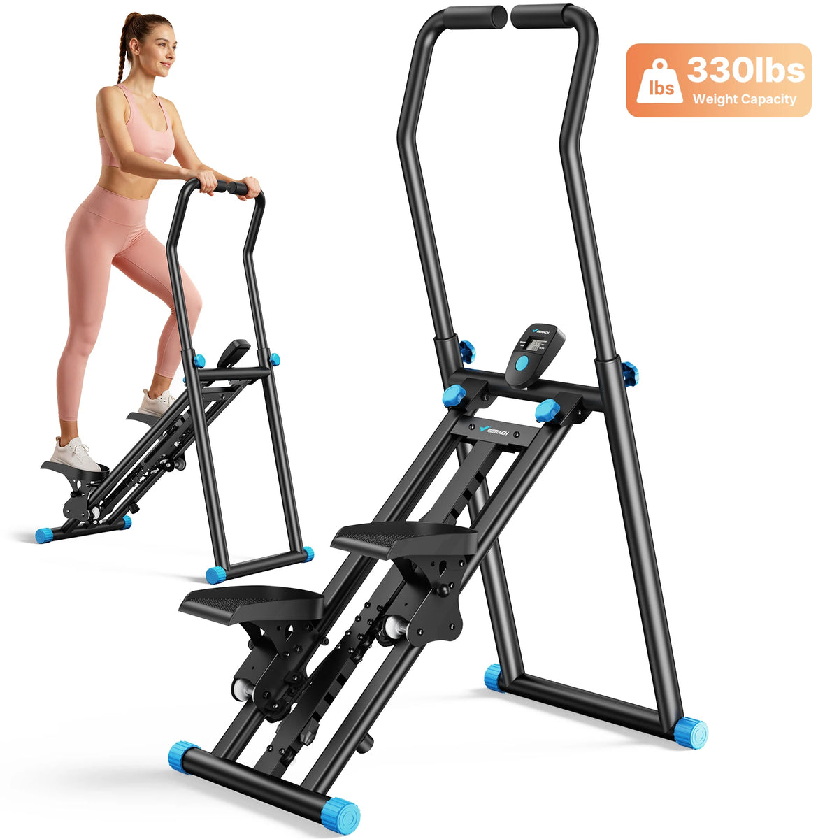 Merach Adjustable Resistance Stair Stepper For Home Cardio Fitness