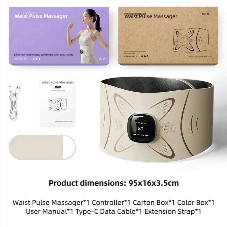 Jitesy Ems Waist Massager Belt For Abdominal Exercises
