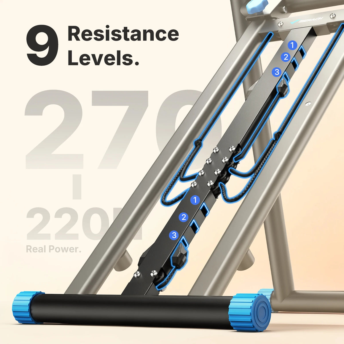 Merach Adjustable Resistance Stair Stepper For Home Cardio Fitness