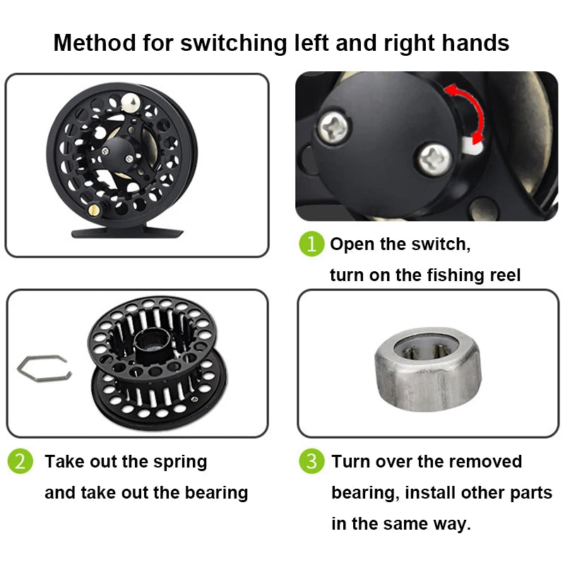 FANGBLUE Aluminum Alloy Fly Fishing Reel for Freshwater and Saltwater