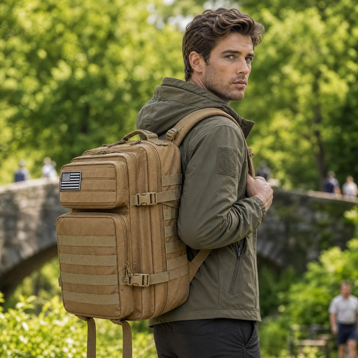 ReFire Gear Durable Tactical Fishing Backpack With Molle Pockets