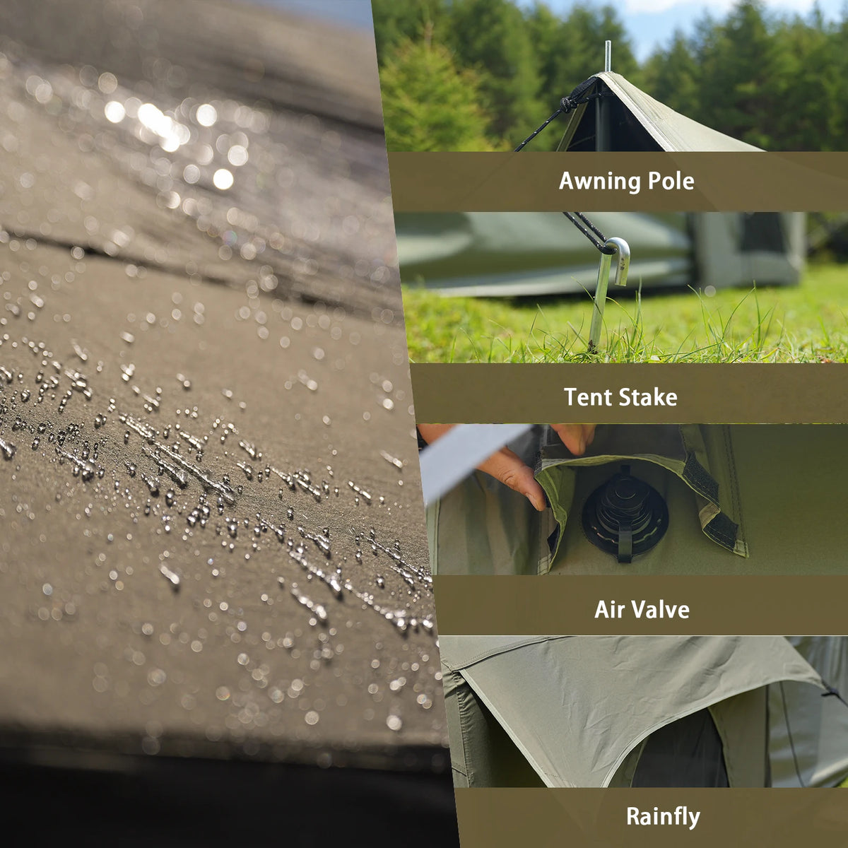 Pakicetus Inflatable Luxury Glamping Tent With Roof Window