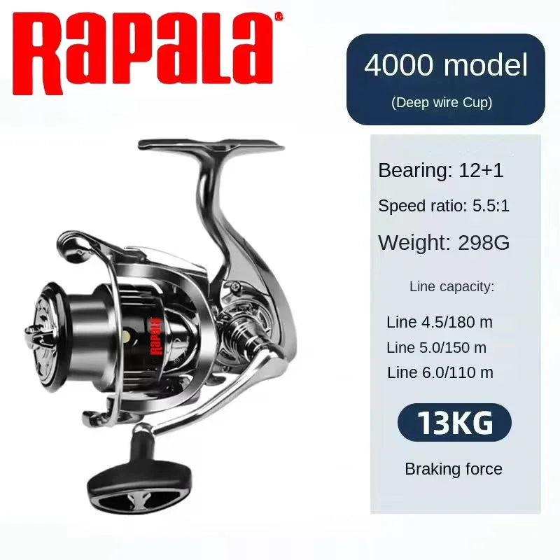 Rapala Spinning Fishing Reel For Saltwater With Aluminum Spool