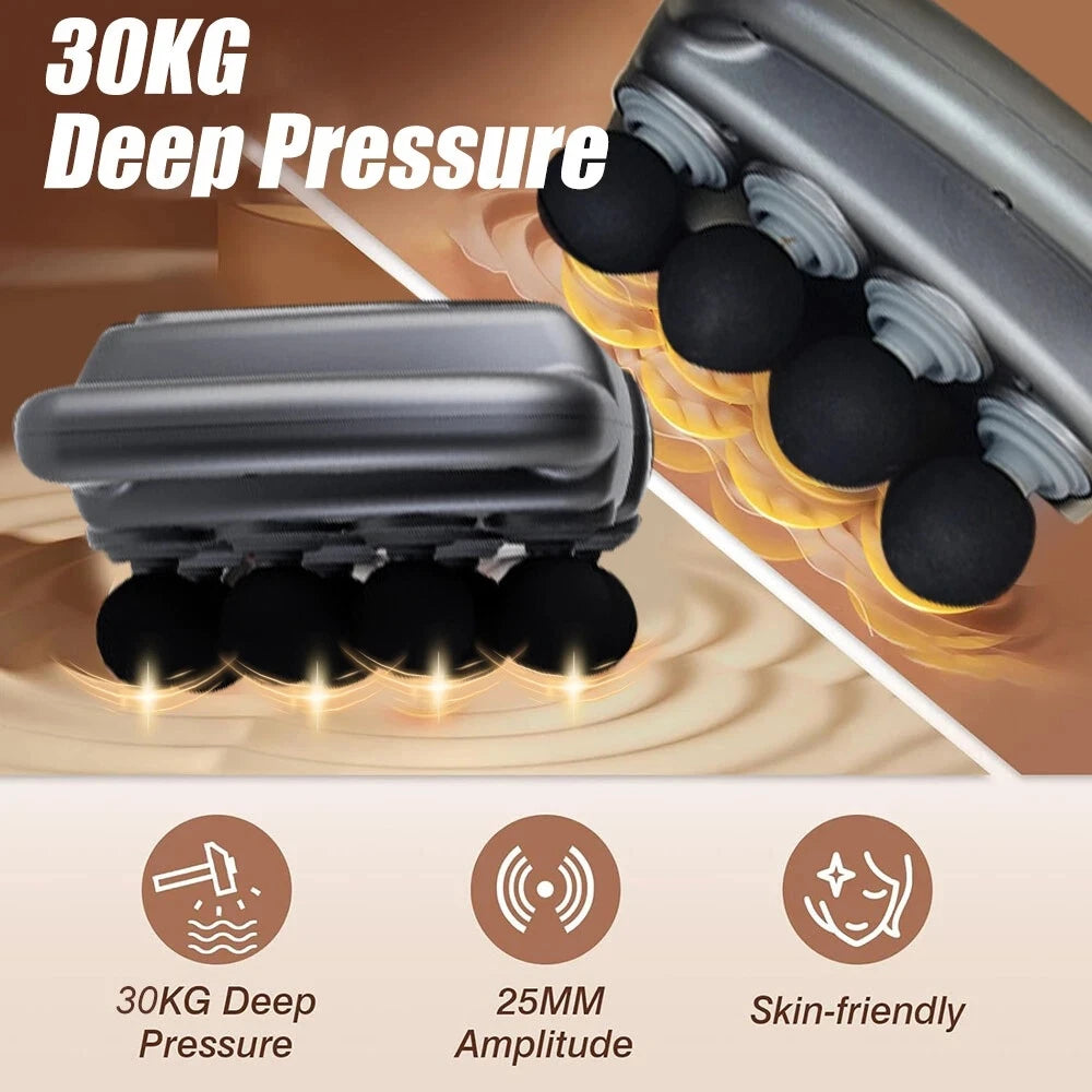 16 Speed Fascia Gun Deep Tissue Percussion Massager With Battery
