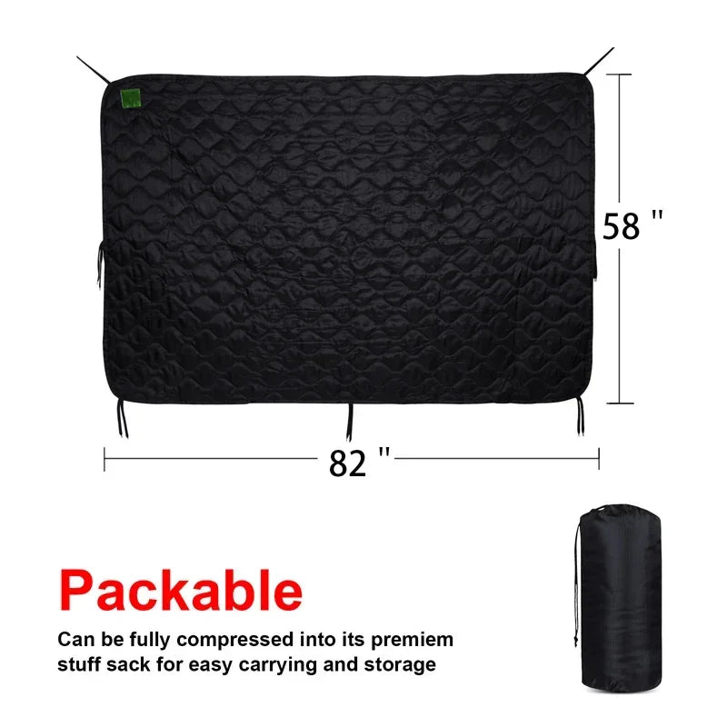 Tactical Army Poncho Liner Camouflage Water Repellent Woobie Blanket