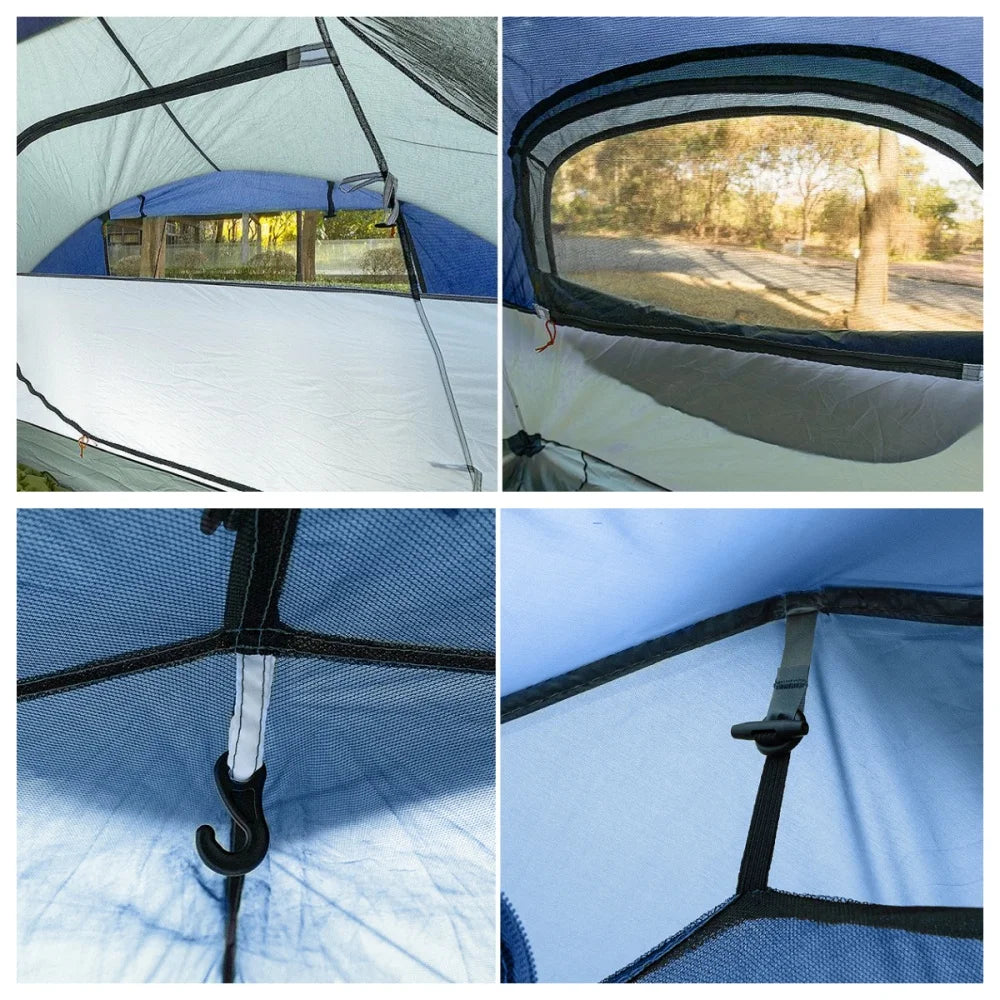 Night Cat Automatic Waterproof Camping Tent With Porch And Rainfly