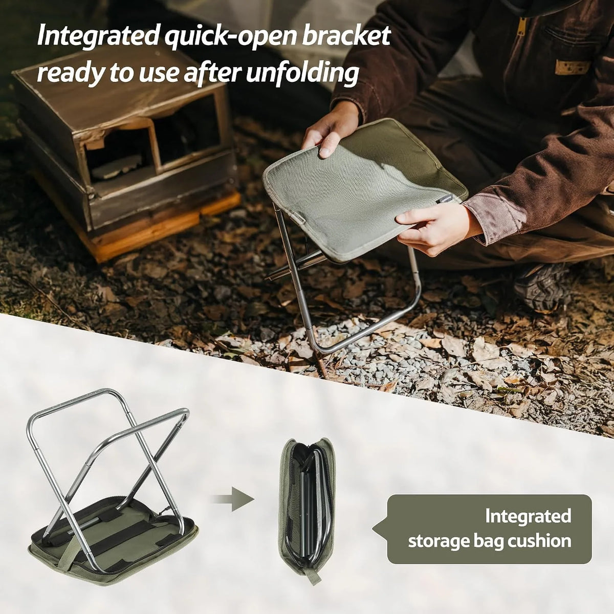Naturehike Lightweight Foldable Backpack Seat For Outdoors