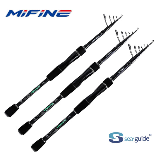 MIFINE HONOR Telescopic Carbon Fiber Travel Spinning Fishing Rod