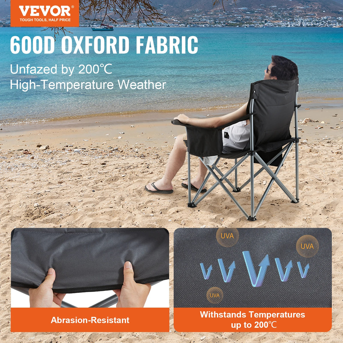 SucceBuy Outdoor Camping Chair Portable Folding Seat For Travel
