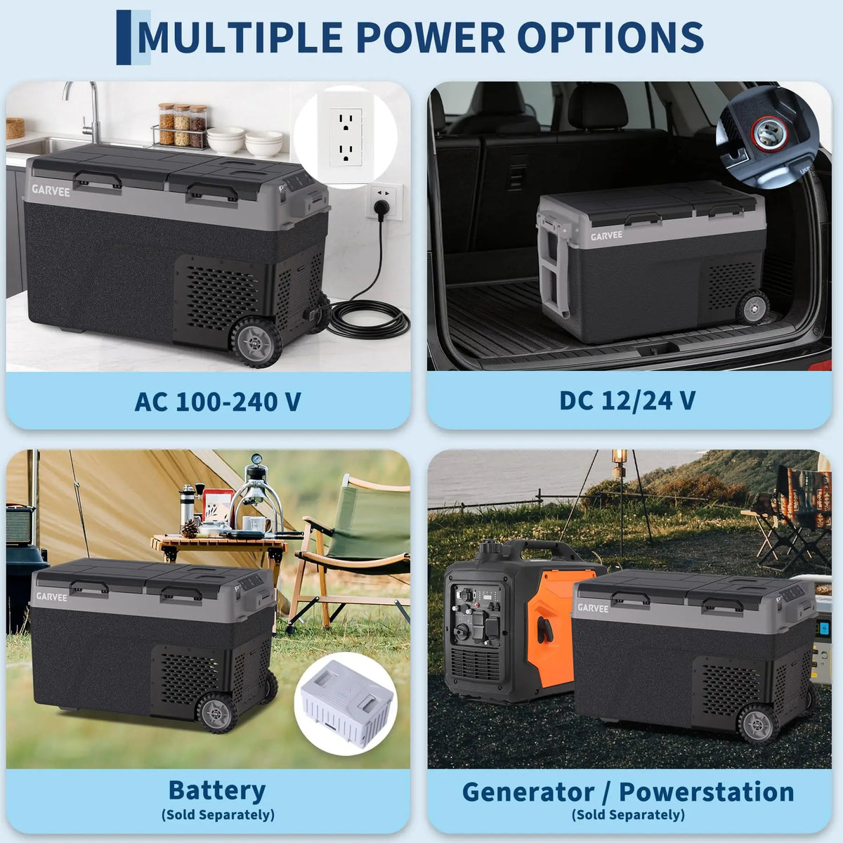 Studyset Dual Zone Compressor Car Refrigerator Portable Electric Cooler
