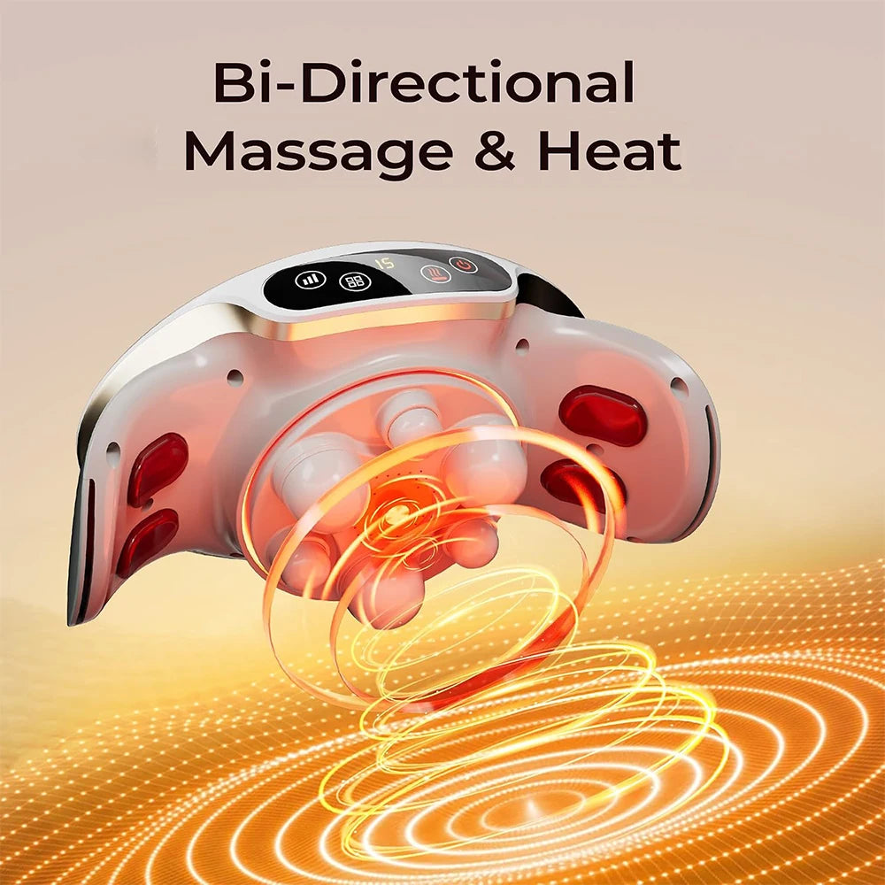 Homemassa Heated Abdominal Massager Rechargeable Wireless Belt
