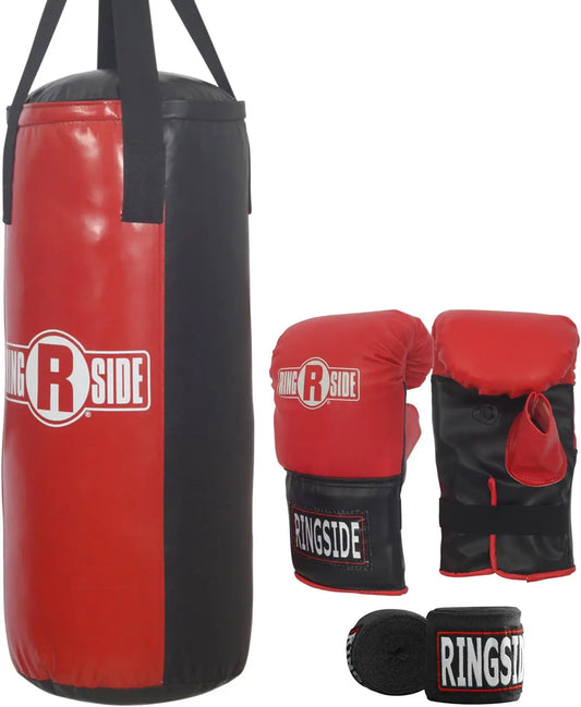 Youth Heavy Bag Kit With Boxing Gloves And Handwraps