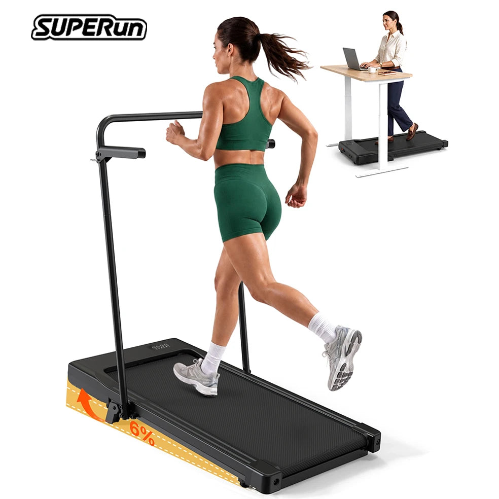 Superun Foldable Treadmill For Home With Adjustable Incline