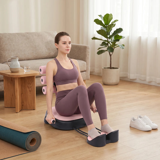 Multifunctional Sit Up Bench With Pull Ropes And Foam Pad