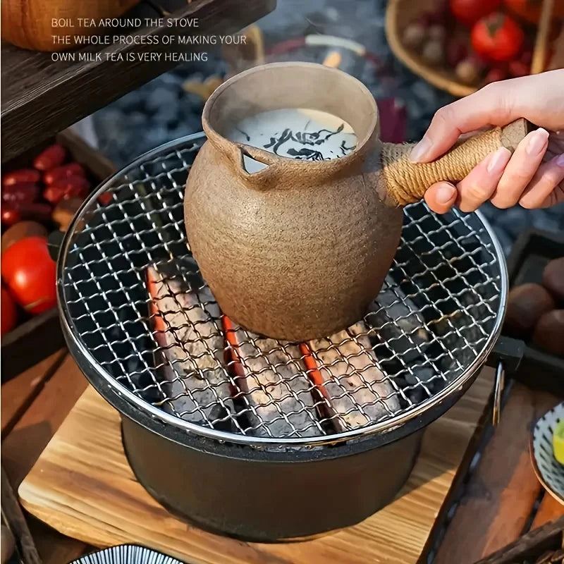 Zoe Cast Iron Outdoor Stove For Charcoal And Alcohol Cooking