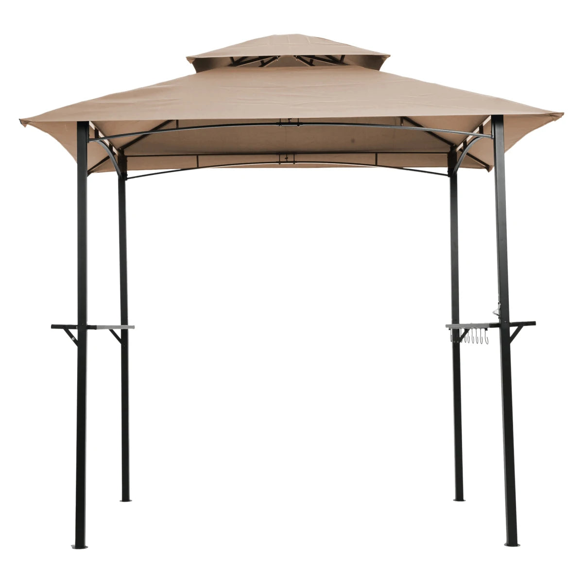 Outdoor Grill Gazebo Double Tier Soft Top Canopy Shelter