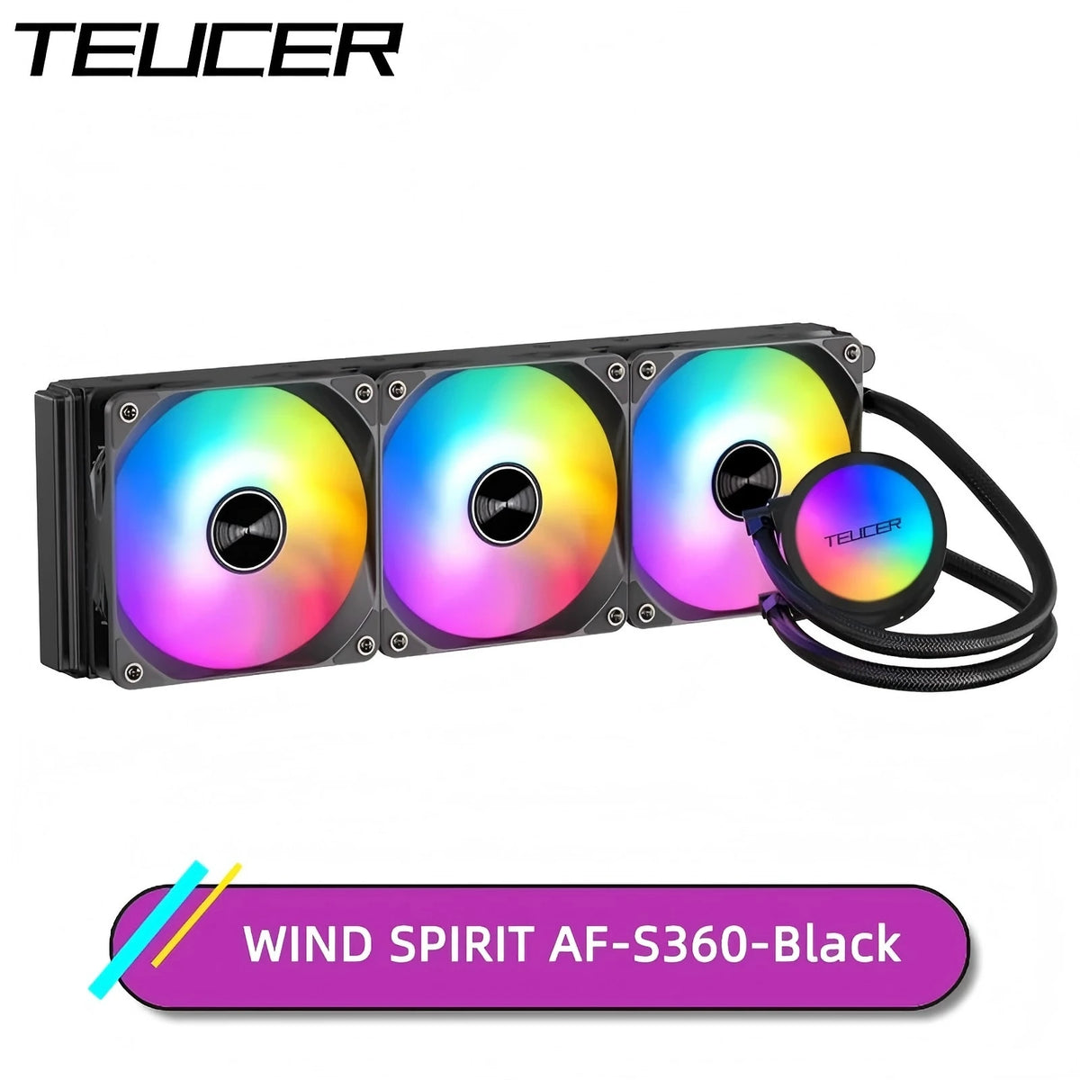 LDPCSJ ARGB AIO Liquid CPU Water Cooler Gaming Desktop