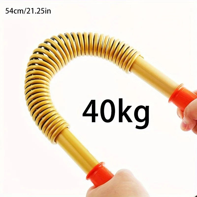 Adjustable Spring Arm Strength Bar For Chest And Biceps Training