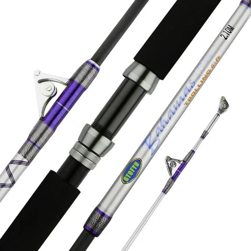 GTOFYU Heavy Duty Deep Sea Tuna Shark Trolling Fishing Rod