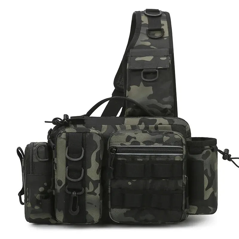 Furukroa Fishing Tackle Backpack With Lure Storage And Rod Holder