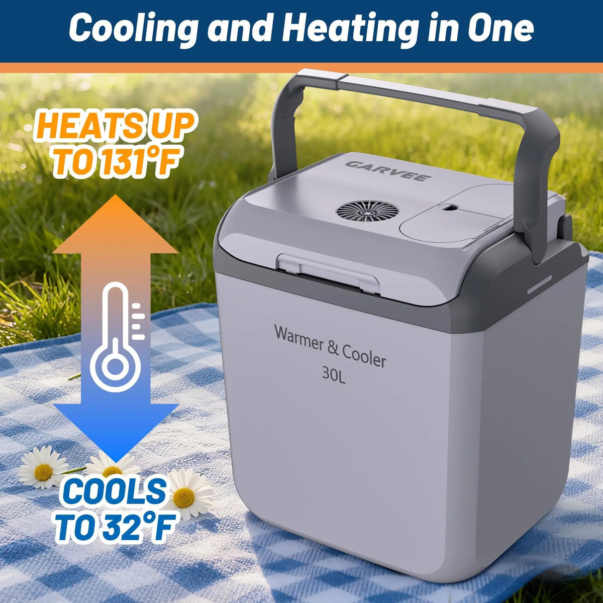 HiMiss Portable Thermoelectric Car Fridge Cooler Warmer Camping