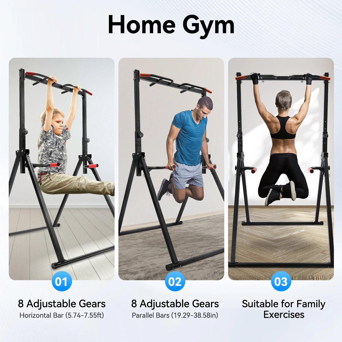 Adjustable Home Foldable Pull Up Station For Strength Training