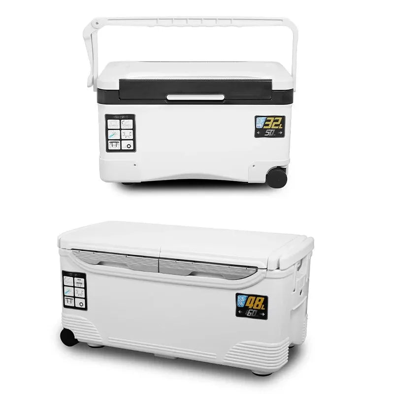 LEYDUN Portable Fishing Cooler Box With Tackle Storage