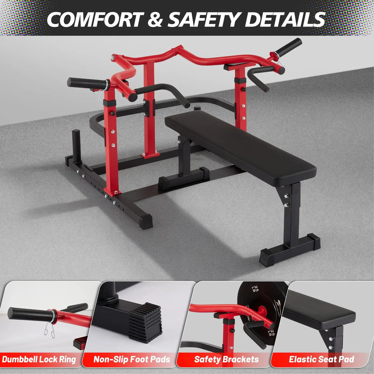 Adjustable Converging Chest Press Machine For Strength Training