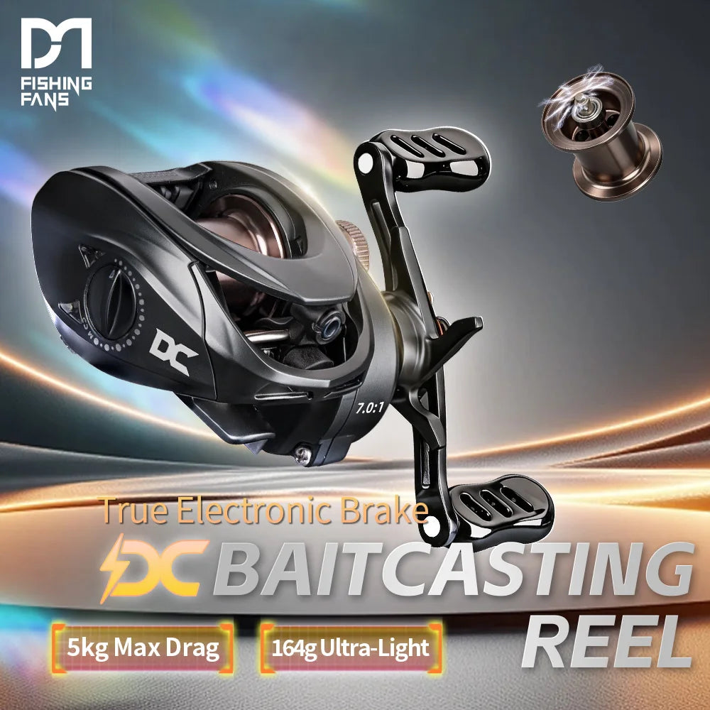 FishingFans C1DC Baitcasting Reel With Digital Control For Long Casting