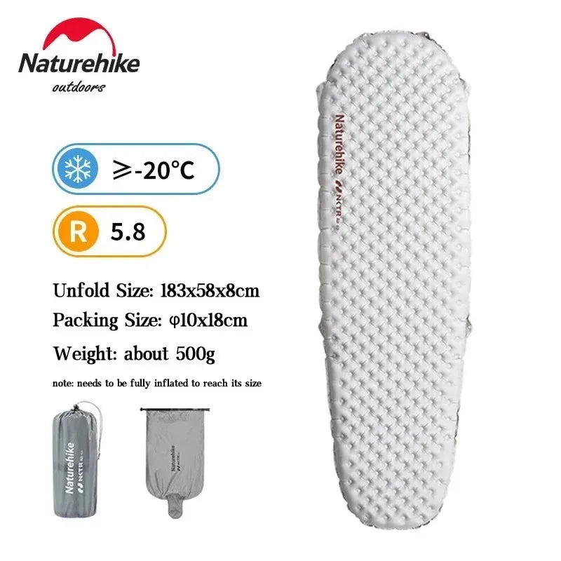 Naturehike Ultralight Inflatable Camping Sleeping Pad Moistureproof Mat