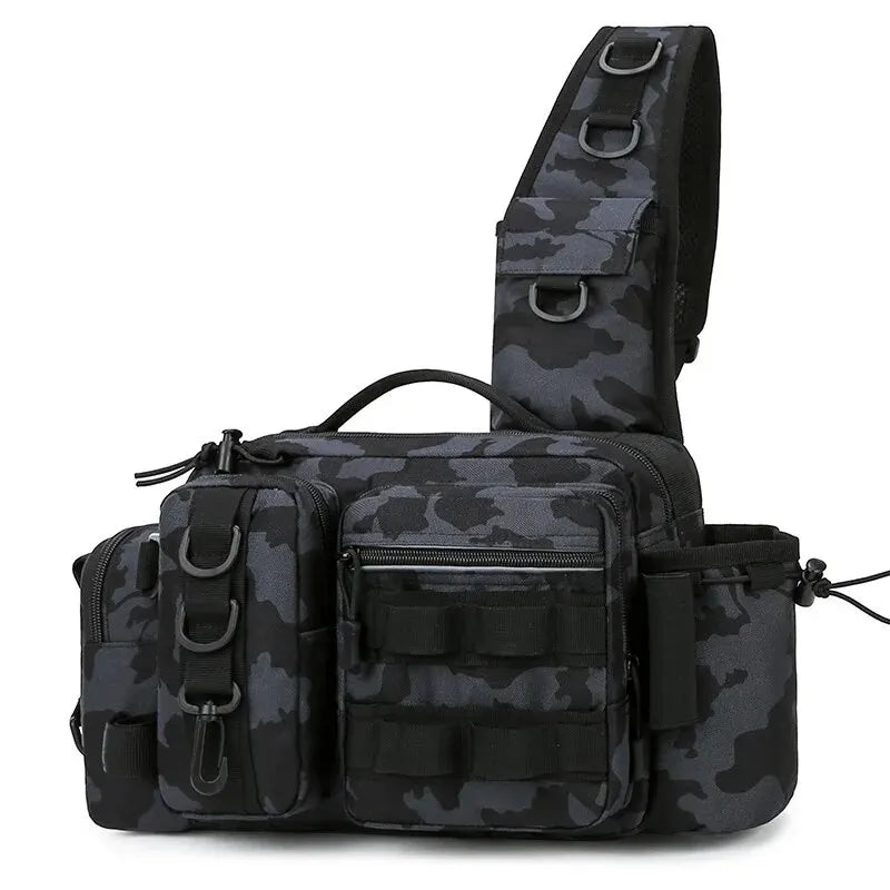 Furukroa Fishing Tackle Backpack With Lure Storage And Rod Holder